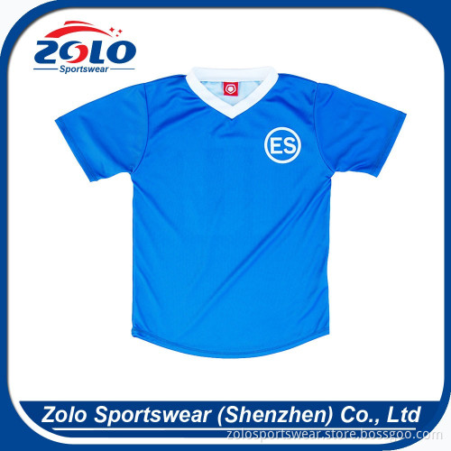 High quality cheap price promotion cut and sew team soccer jersey custom
